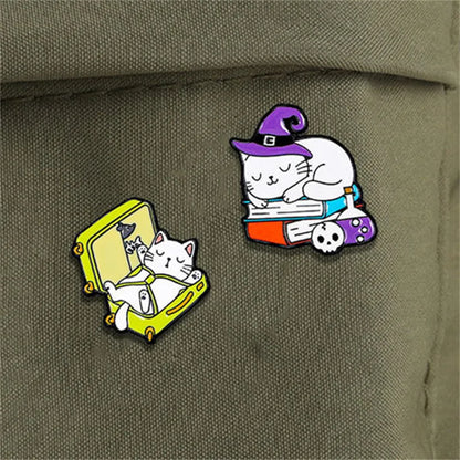 Casual Cartoon Style Animal Cat Alloy Unisex Brooches