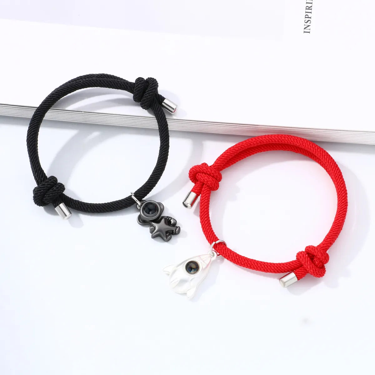 Casual Cartoon Style Astronaut Alloy Rope Plating Valentine'S Day Couple Bracelets