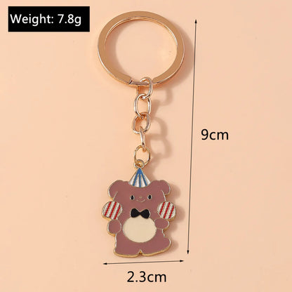 Casual Cartoon Style Cute Dog Unicorn Alloy Christmas Keychain