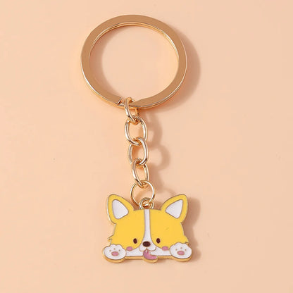 Casual Cartoon Style Cute Dog Unicorn Alloy Christmas Keychain