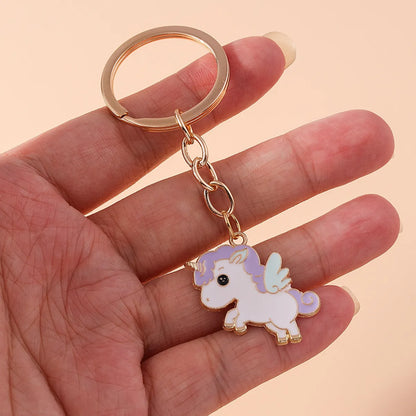 Casual Cartoon Style Cute Dog Unicorn Alloy Christmas Keychain