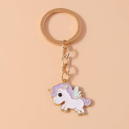 Casual Cartoon Style Cute Dog Unicorn Alloy Christmas Keychain