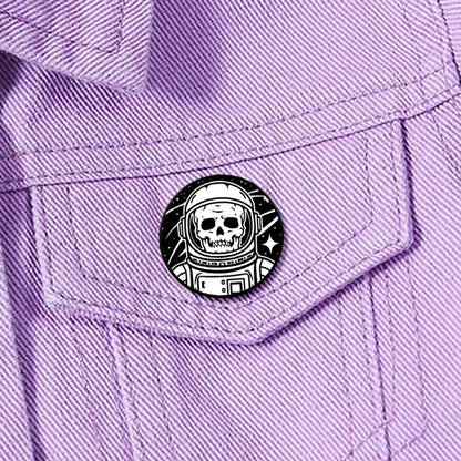 Casual Cartoon Style Skull Alloy Unisex Brooches