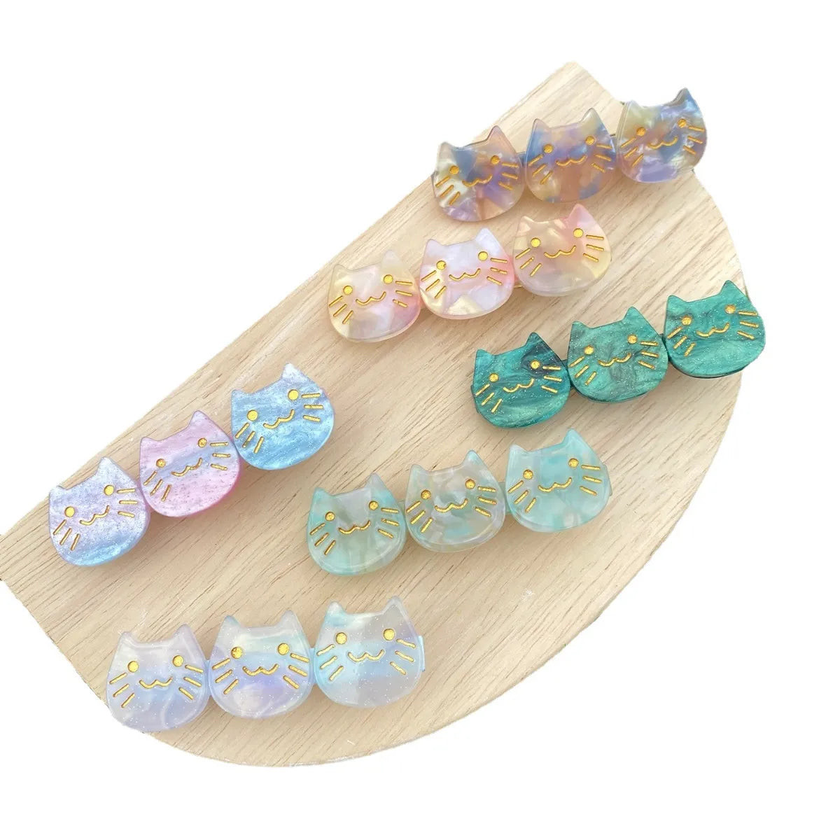 Women'S Casual Cat Acetic Acid Sheets Hair Clip