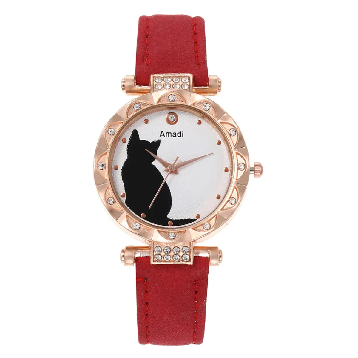 Casual Cat Buckle Quartz Women'S Watches