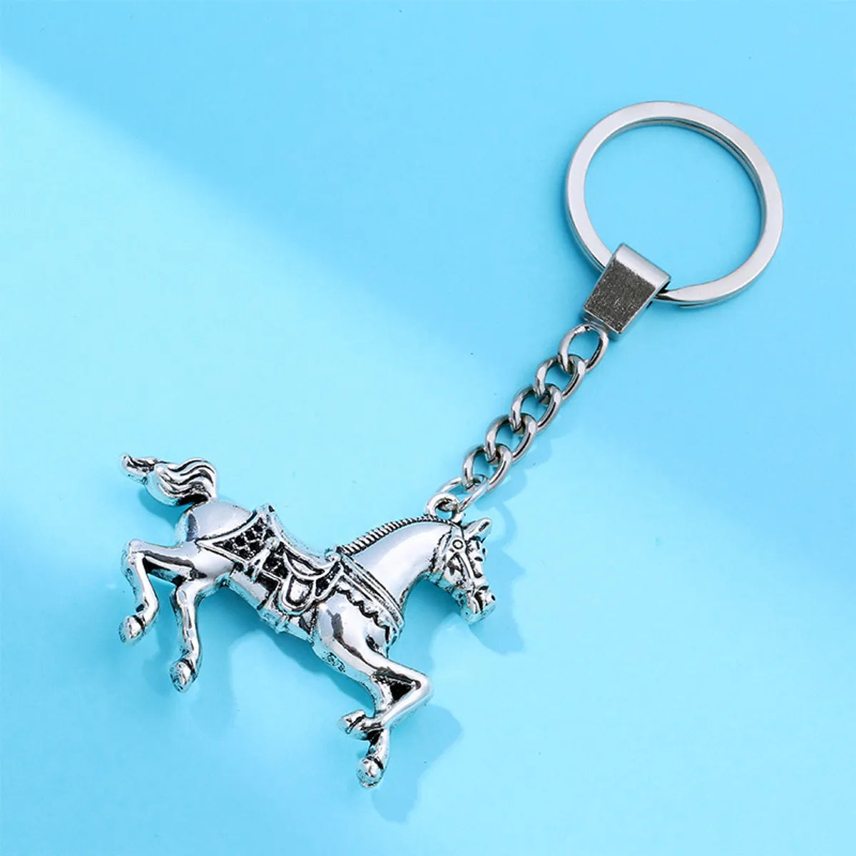 Casual Cheetah Print Tiger Horse Alloy Plating Keychain