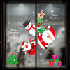 Casual Christmas Tree Santa Claus Pvc Wall Sticker