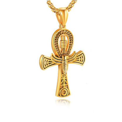 Casual Classic Style Cross Pistol Solid Color Alloy Plating Men'S Pendant Necklace