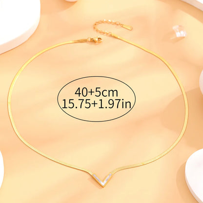 Casual Classic Style Letter Stainless Steel Plating Gold Plated Pendant Necklace