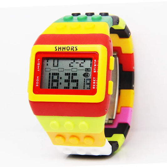 Casual Colorful Electronic Women'S Watches