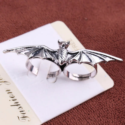 Casual Cool Style Bat Alloy Plating Silver Plated Unisex Open Ring