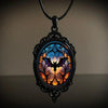 Casual Cool Style Crow Human Bat Alloy Leather Rope Wholesale Pendant Necklace