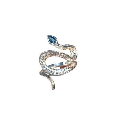 Casual Cool Style Snake Alloy Plating Inlay Unisex Open Ring