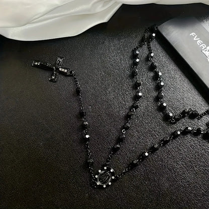 Casual Cross Alloy Women'S Long Necklace