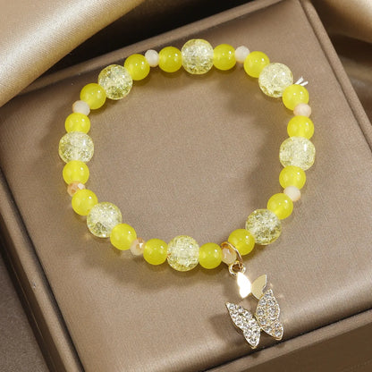 Casual Cute Butterfly Glass Wholesale Bracelets