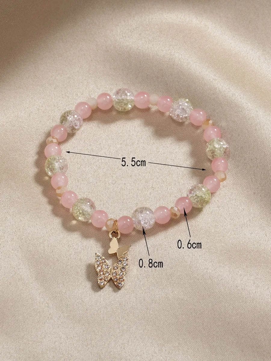 Casual Cute Butterfly Glass Wholesale Bracelets