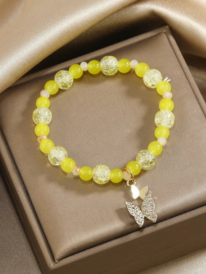 Casual Cute Butterfly Glass Wholesale Bracelets