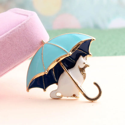 Casual Cute Cat Alloy Enamel Unisex Brooches