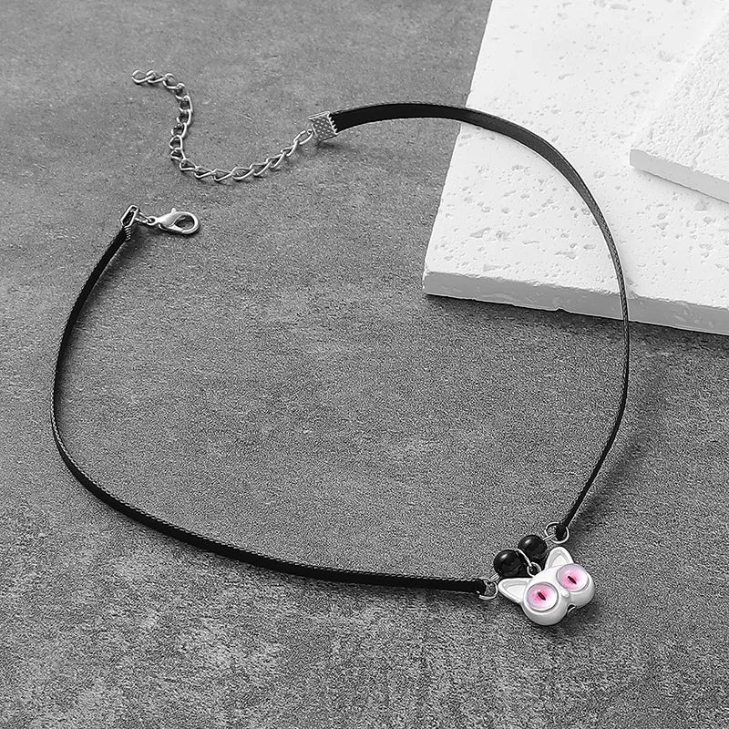 Casual Cute Cat Synthetic Resin Alloy Enamel Resin Women'S Pendant Necklace