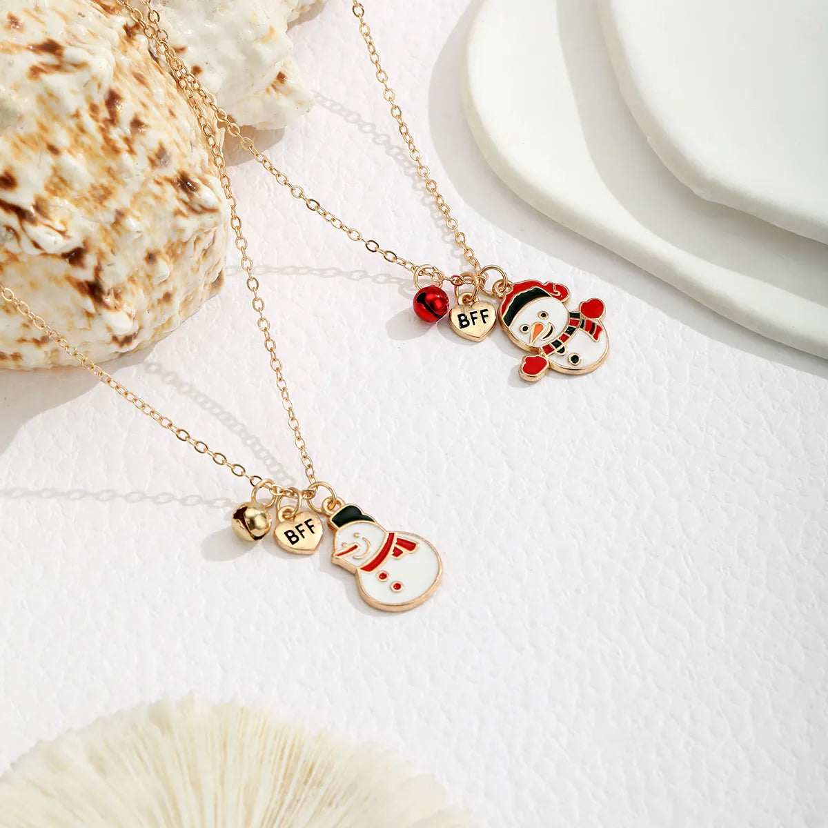 Casual Cute Christmas Santa Claus Letter Alloy Wholesale Pendant Necklace