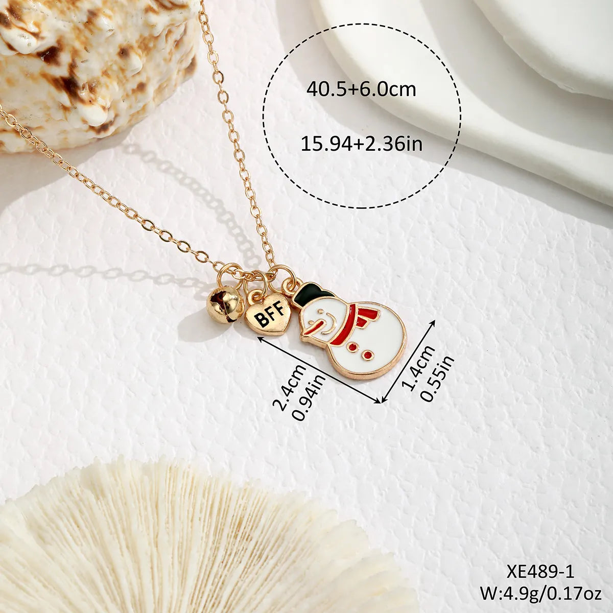 Casual Cute Christmas Santa Claus Letter Alloy Wholesale Pendant Necklace