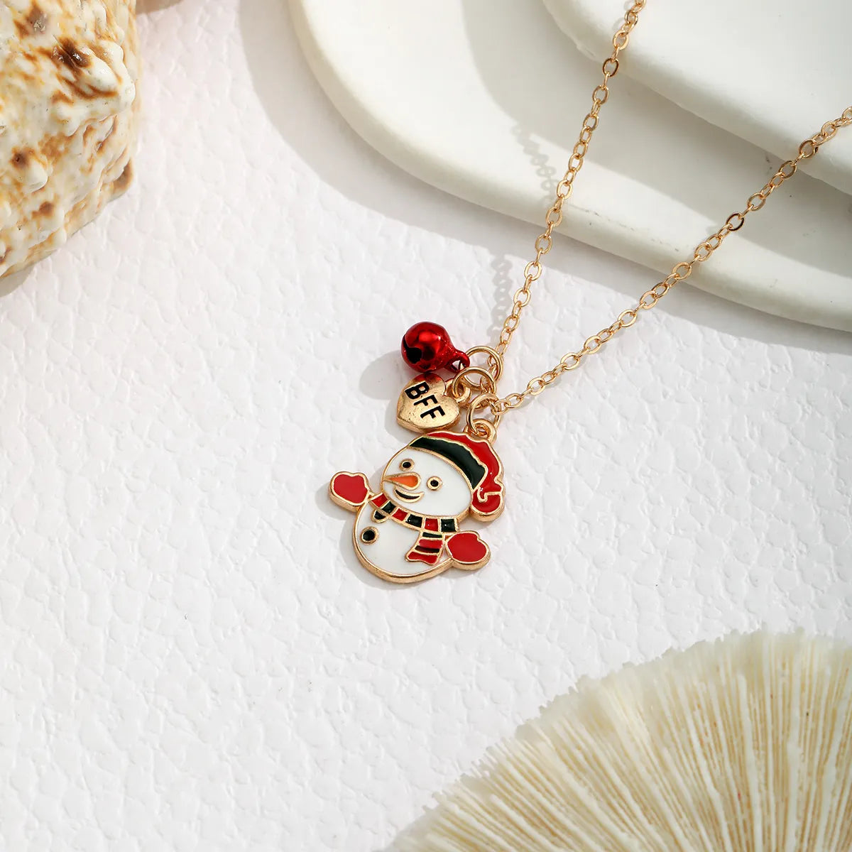 Casual Cute Christmas Santa Claus Letter Alloy Wholesale Pendant Necklace