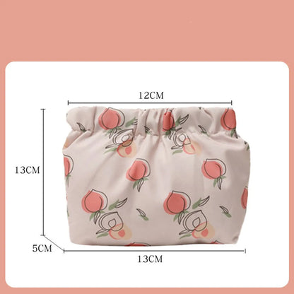 Casual Cute Flower Oxford Cloth Storage Bag Makeup Bags