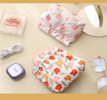 Casual Cute Flower Oxford Cloth Storage Bag Makeup Bags