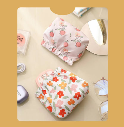 Casual Cute Flower Oxford Cloth Storage Bag Makeup Bags