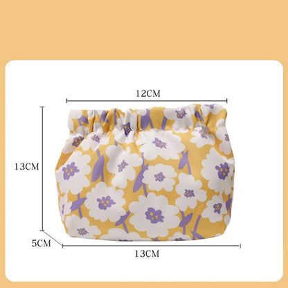 Casual Cute Flower Oxford Cloth Storage Bag Makeup Bags