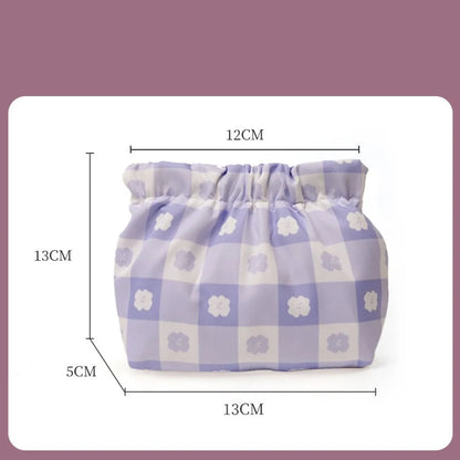 Casual Cute Flower Oxford Cloth Storage Bag Makeup Bags