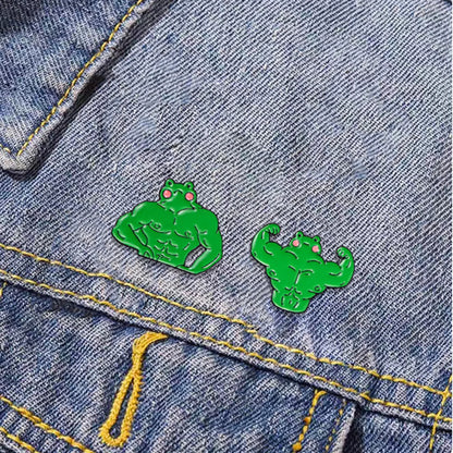 Casual Cute Frog Alloy Enamel Plating Unisex Brooches