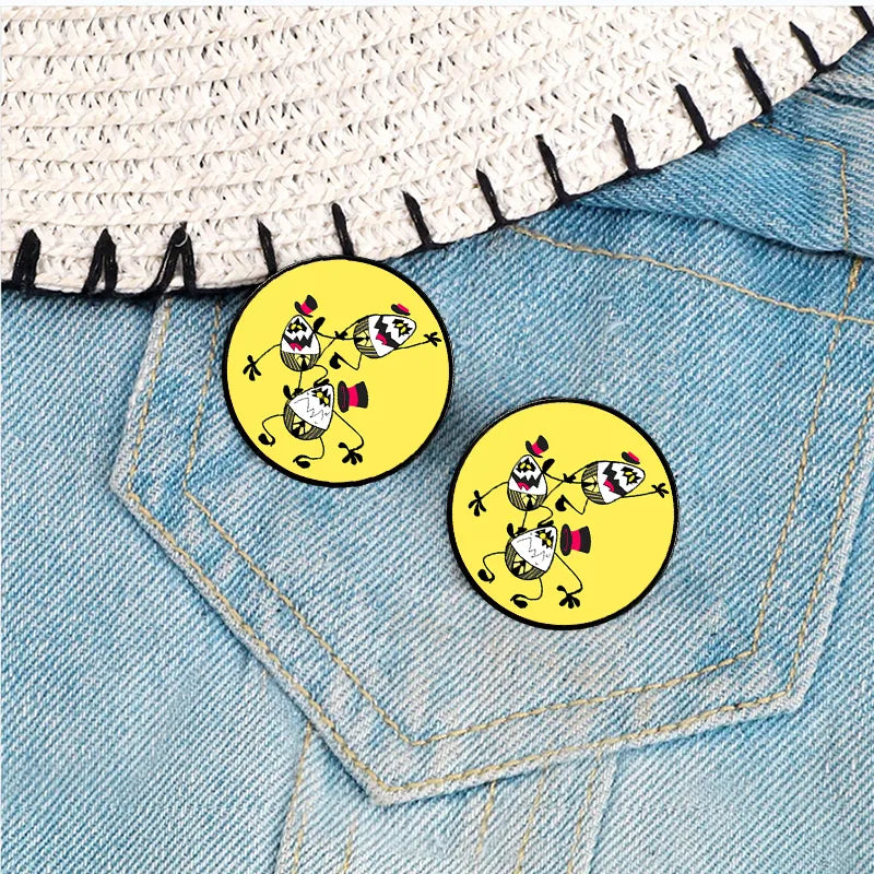 Casual Cute Modern Style Cartoon Alloy Printing Unisex Brooches