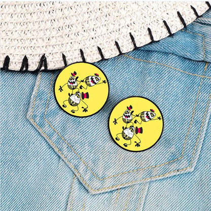 Casual Cute Modern Style Cartoon Alloy Printing Unisex Brooches