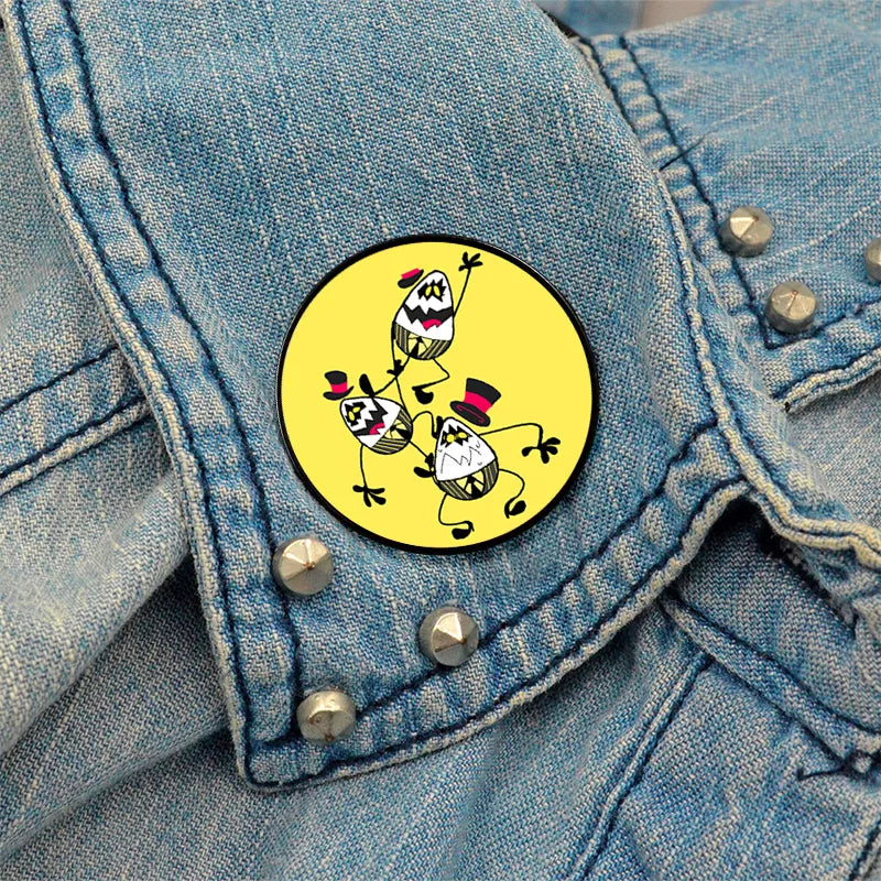 Casual Cute Modern Style Cartoon Alloy Printing Unisex Brooches