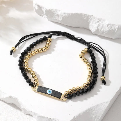 Casual Cute Simple Style Color Block Beaded Alloy Beaded Women'S Bracelets