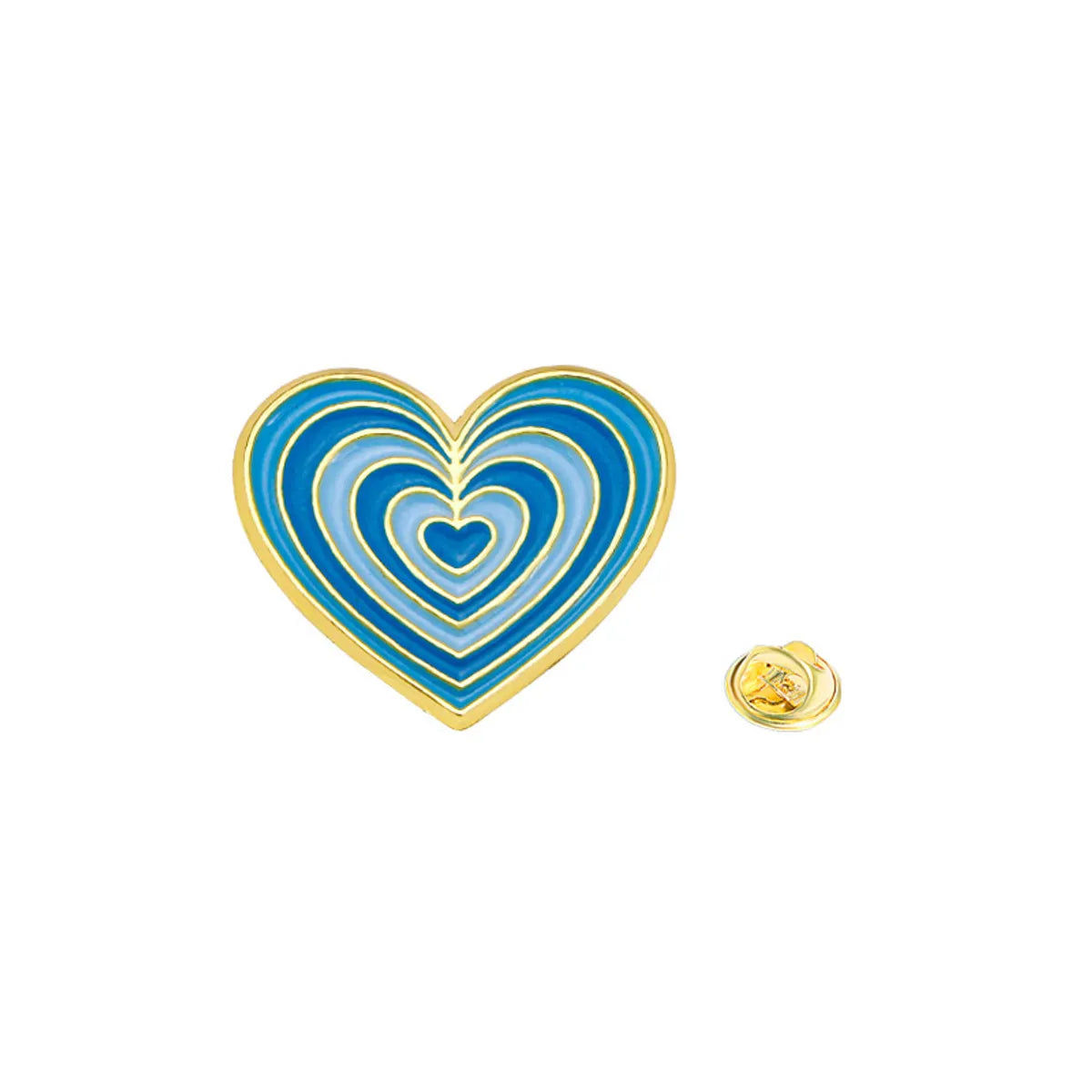 Casual Cute Simple Style Heart Shape Alloy Unisex Brooches