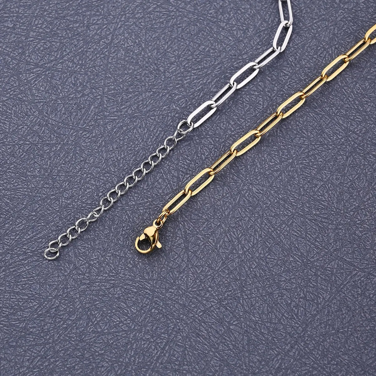 10 Strands/Package 304 Stainless Steel Gold Plated Solid Color Chain