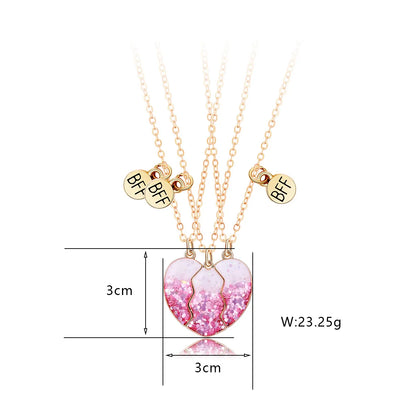 Casual Cute Star Heart Shape Alloy Kid's Pendant Necklace