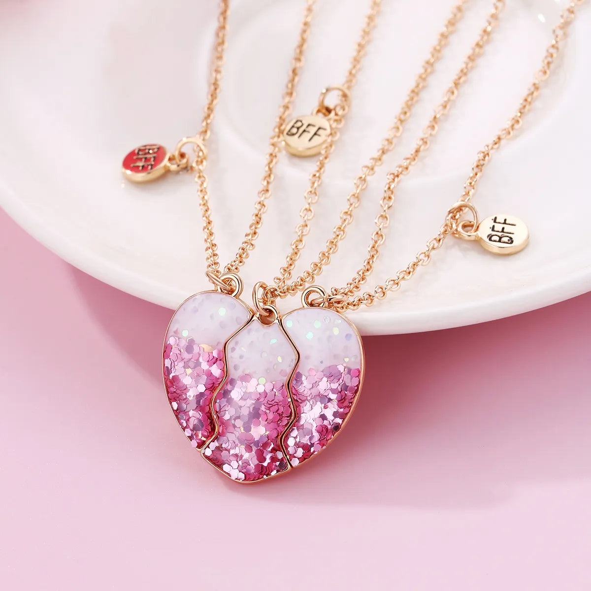 Casual Cute Star Heart Shape Alloy Kid's Pendant Necklace