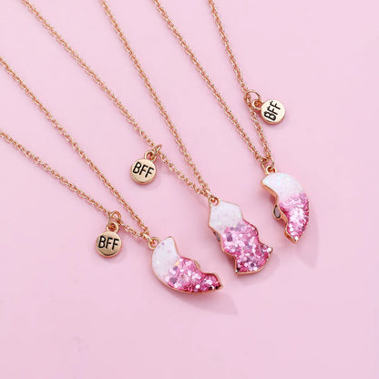 Casual Cute Star Heart Shape Alloy Kid's Pendant Necklace