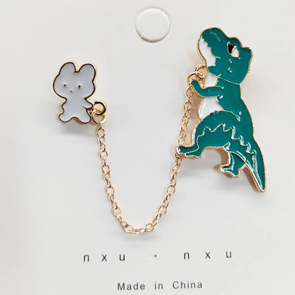 Casual Cute Streetwear Cartoon Character Alloy Enamel Unisex Brooches