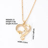 Wholesale Casual Cute Sweet Christmas Tree Heart Shape Snowflake 304 Stainless Steel Copper Plating Inlay K Gold Plated Zircon Pendant Necklace