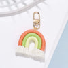 Casual Cute Sweet Rainbow Cotton Bag Pendant Keychain