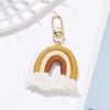 Casual Cute Sweet Rainbow Cotton Bag Pendant Keychain