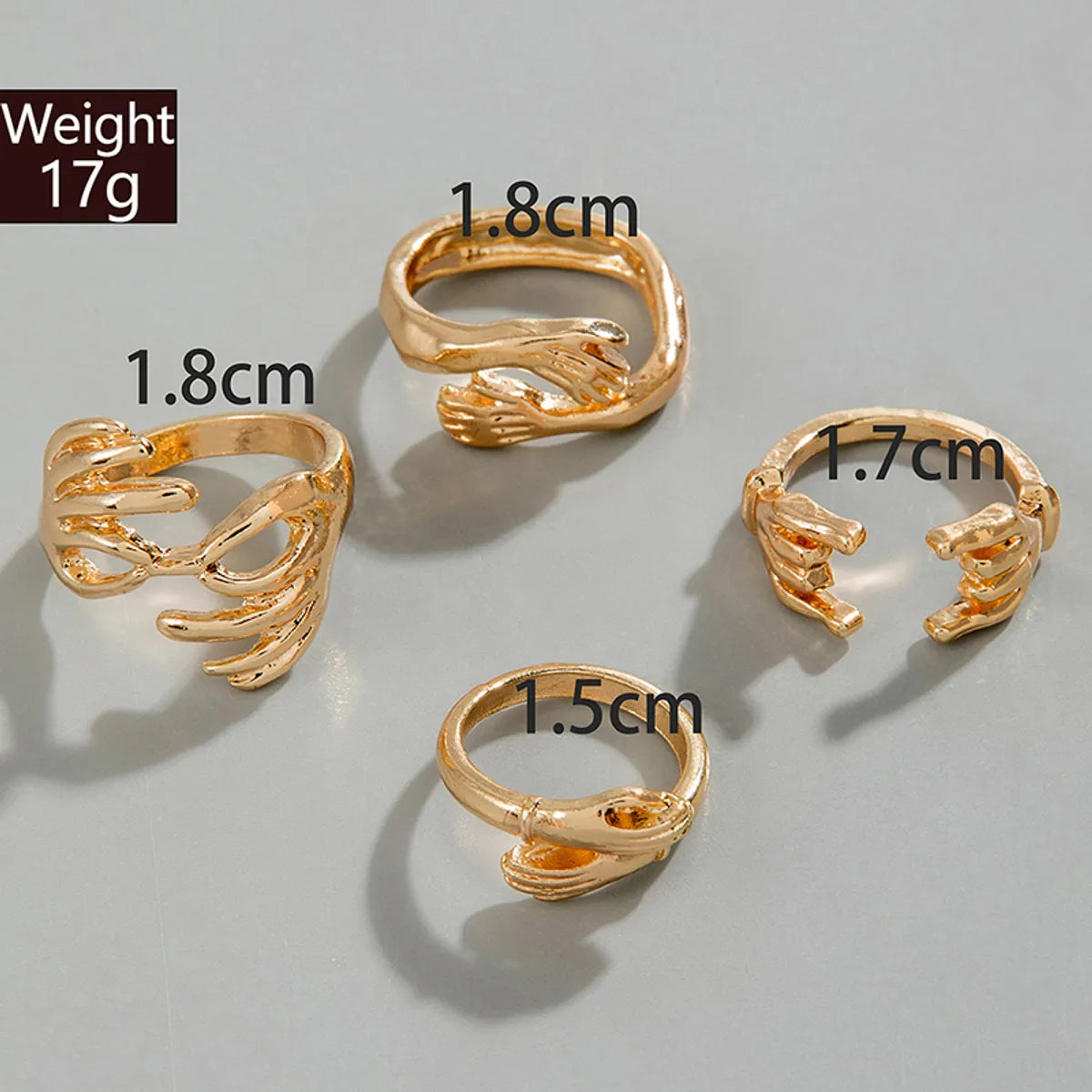 Casual Elegant Classic Style Geometric Alloy Women's Open Rings Rings