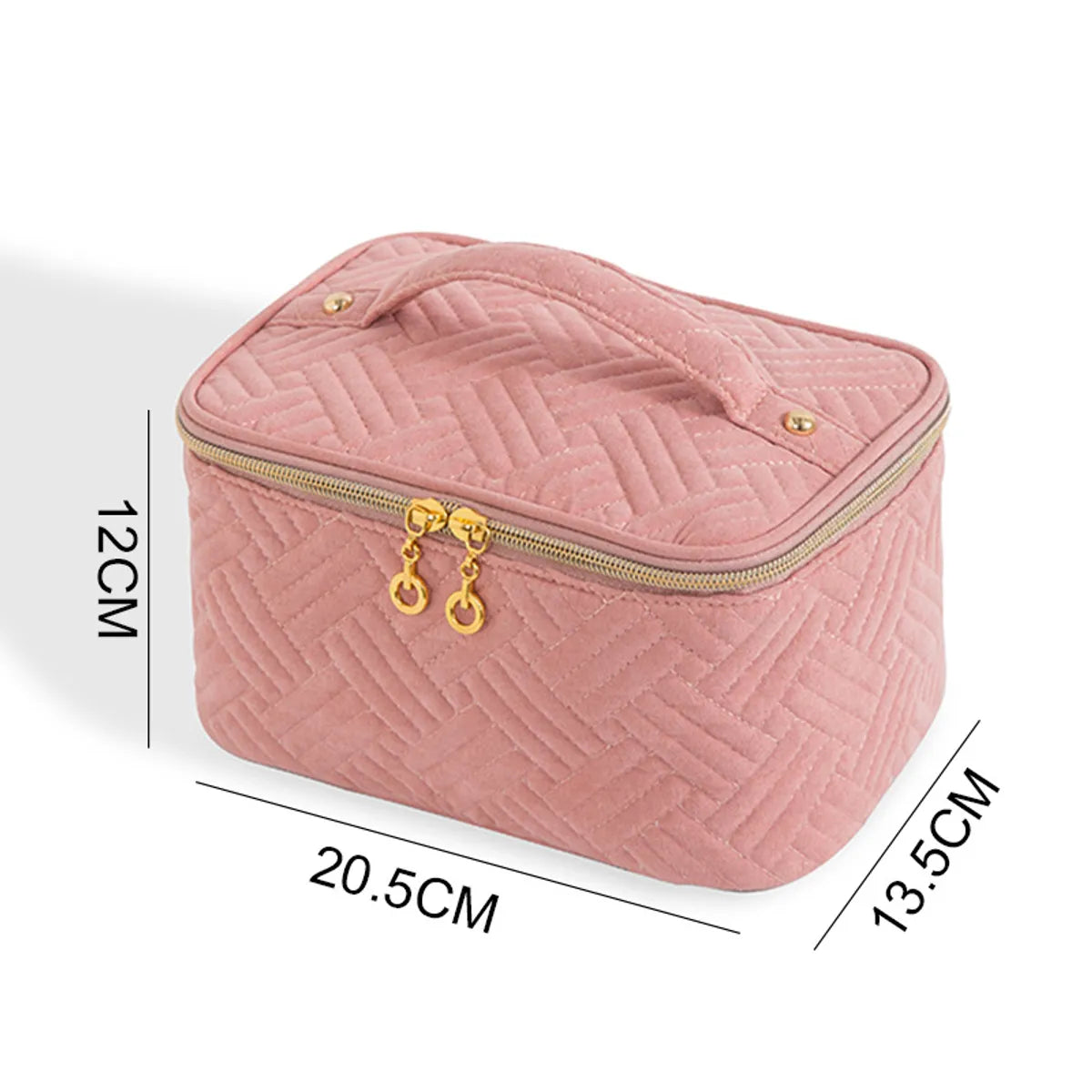 Casual Elegant Classical Solid Color Cotton Square Makeup Bags