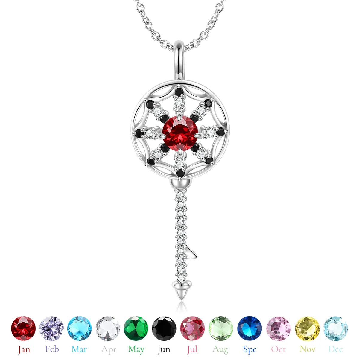 Casual Elegant Dreamcatcher Sterling Silver Zircon Pendant Necklace In Bulk