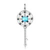 Casual Elegant Dreamcatcher Sterling Silver Zircon Pendant Necklace In Bulk