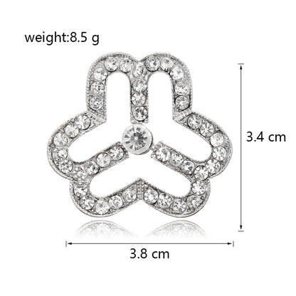 Casual Elegant Flower Alloy Inlay Rhinestones Women'S Brooches